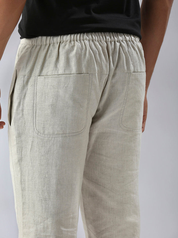 Cedar Tailored Pants- Oatmeal B Label