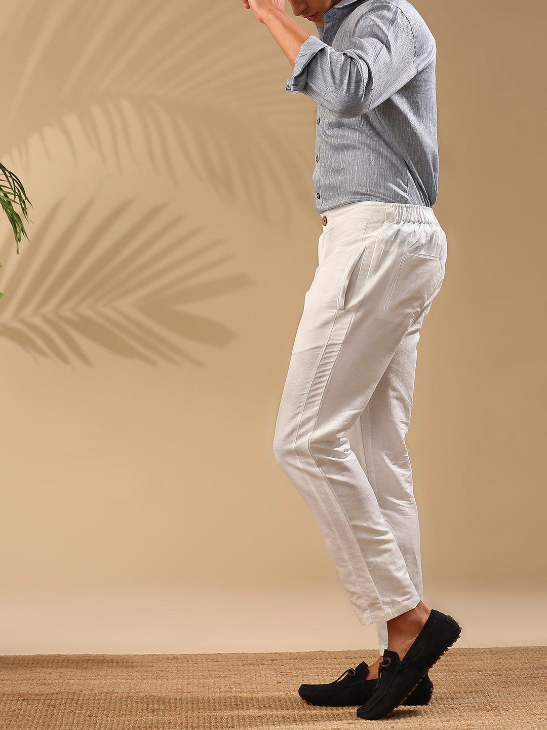 Cedar Tailored Pants- White