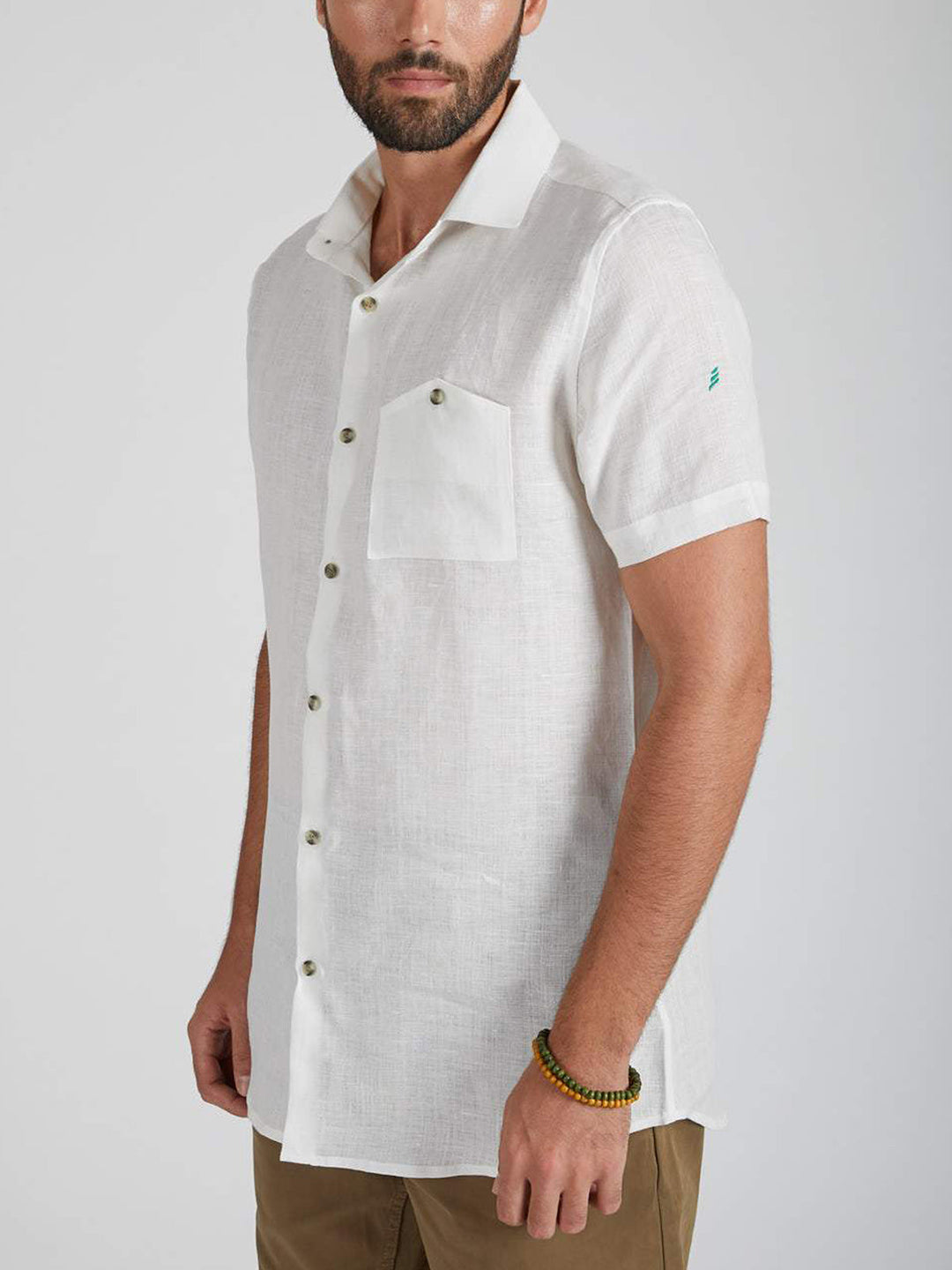 Burrow Half Sleeve Shirt White