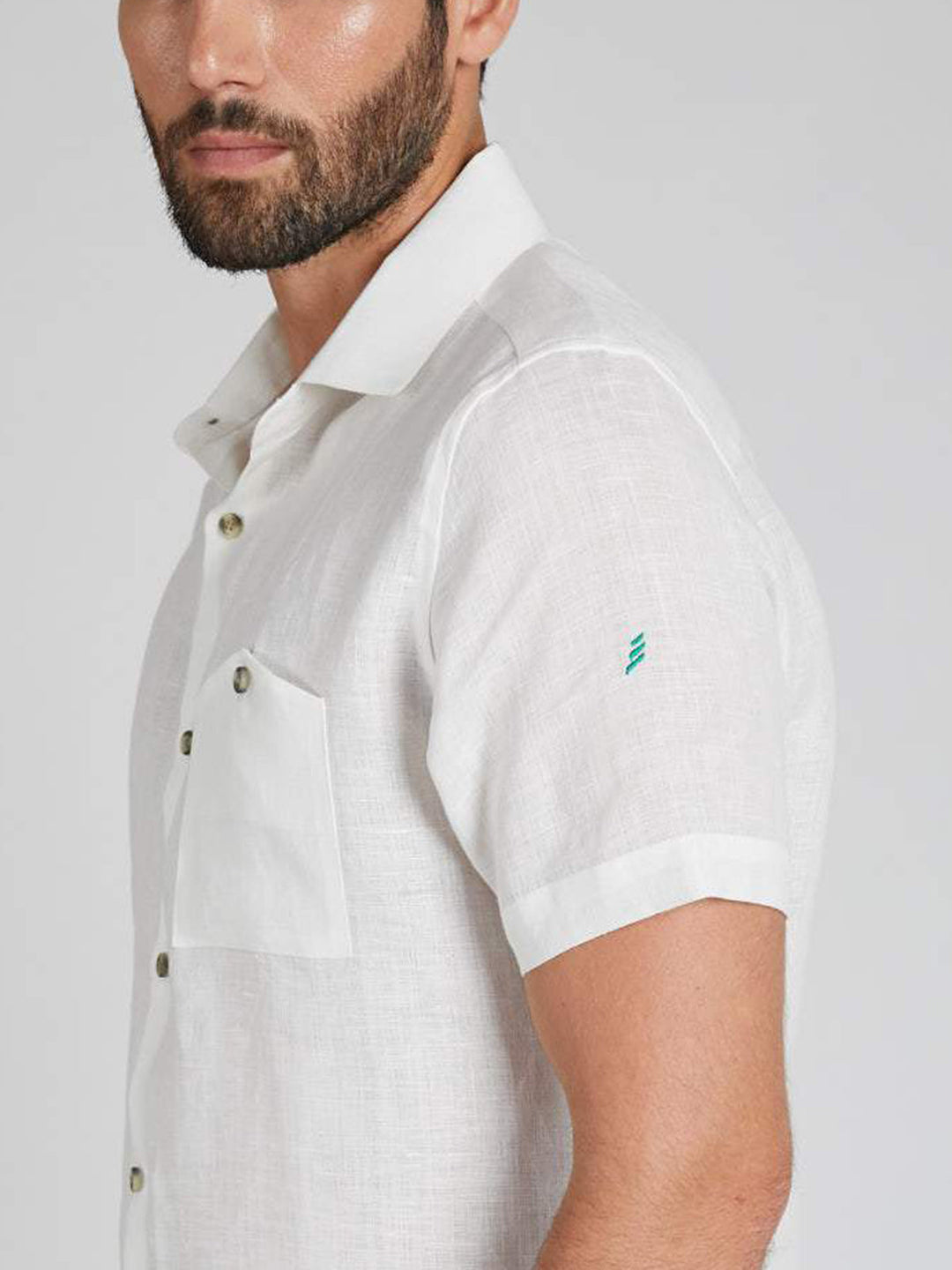 Burrow Half Sleeve Shirt White