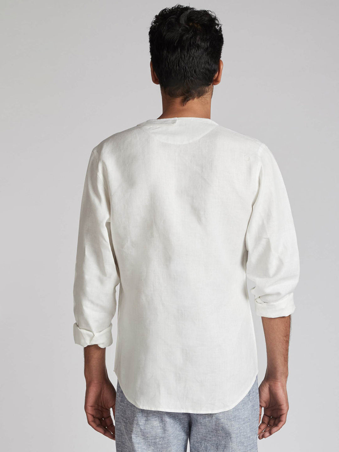 Delta Asymmetric Shirt White B Label