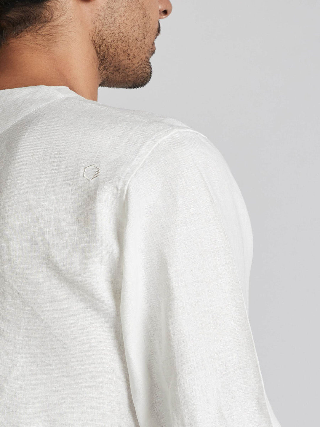 Delta Asymmetric Shirt White B Label