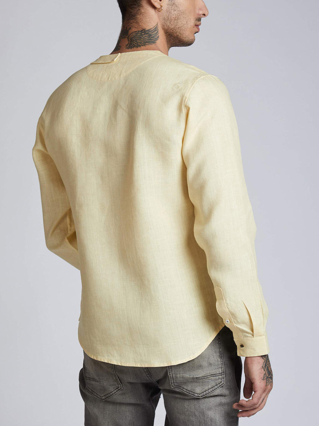 Delta Asymmetric Shirt Yellow