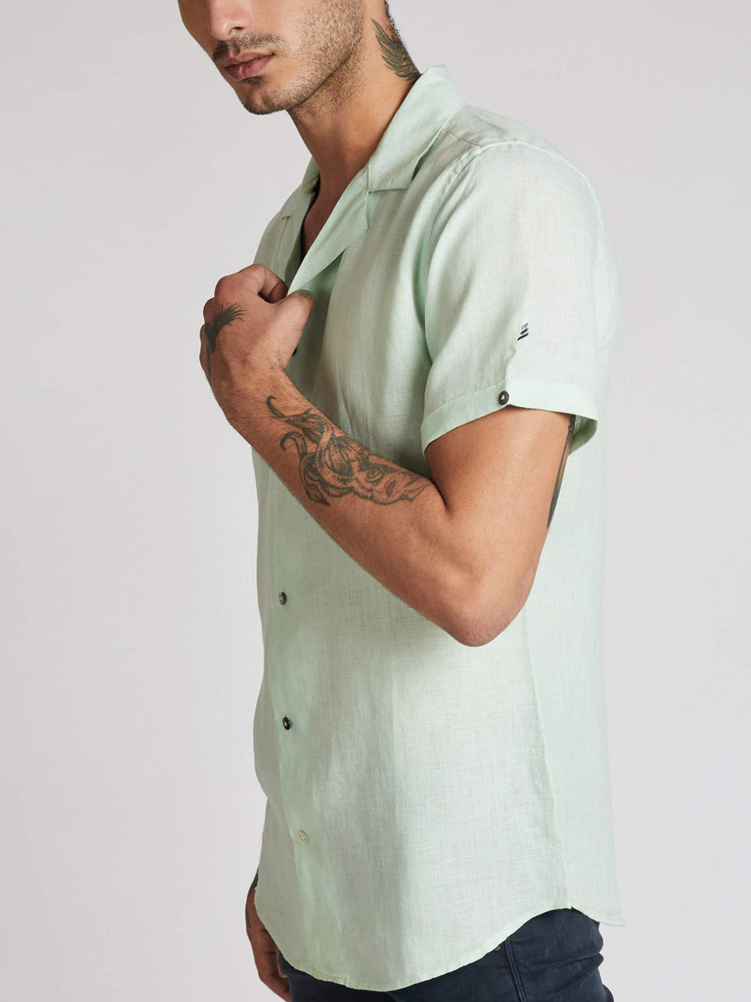 Arrow Resort Shirt Mint Green B Label