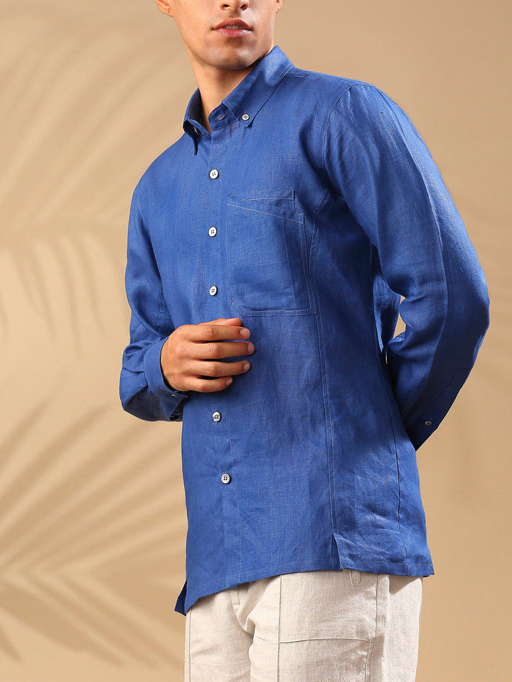 Aspen Button down Shirt- Blue B Label