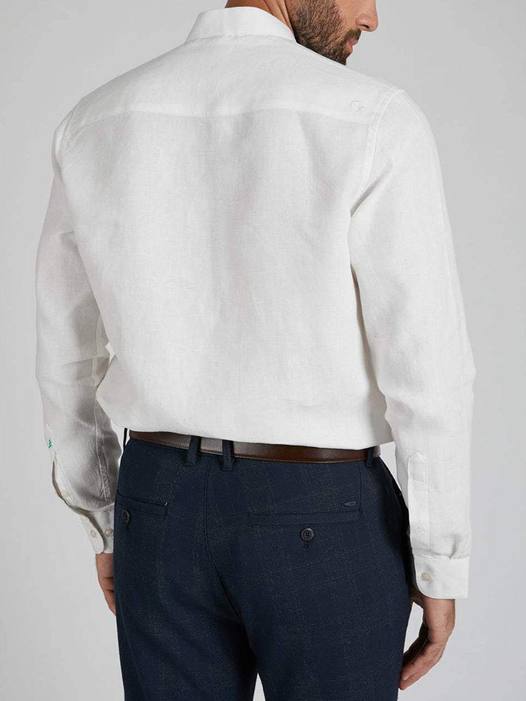 Origin Mandarin Collar Shirt White