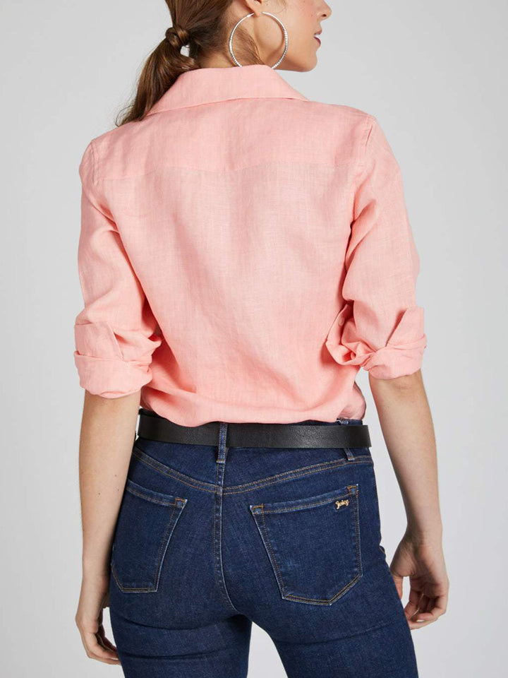 Mist Full Sleeve Shirt Peach