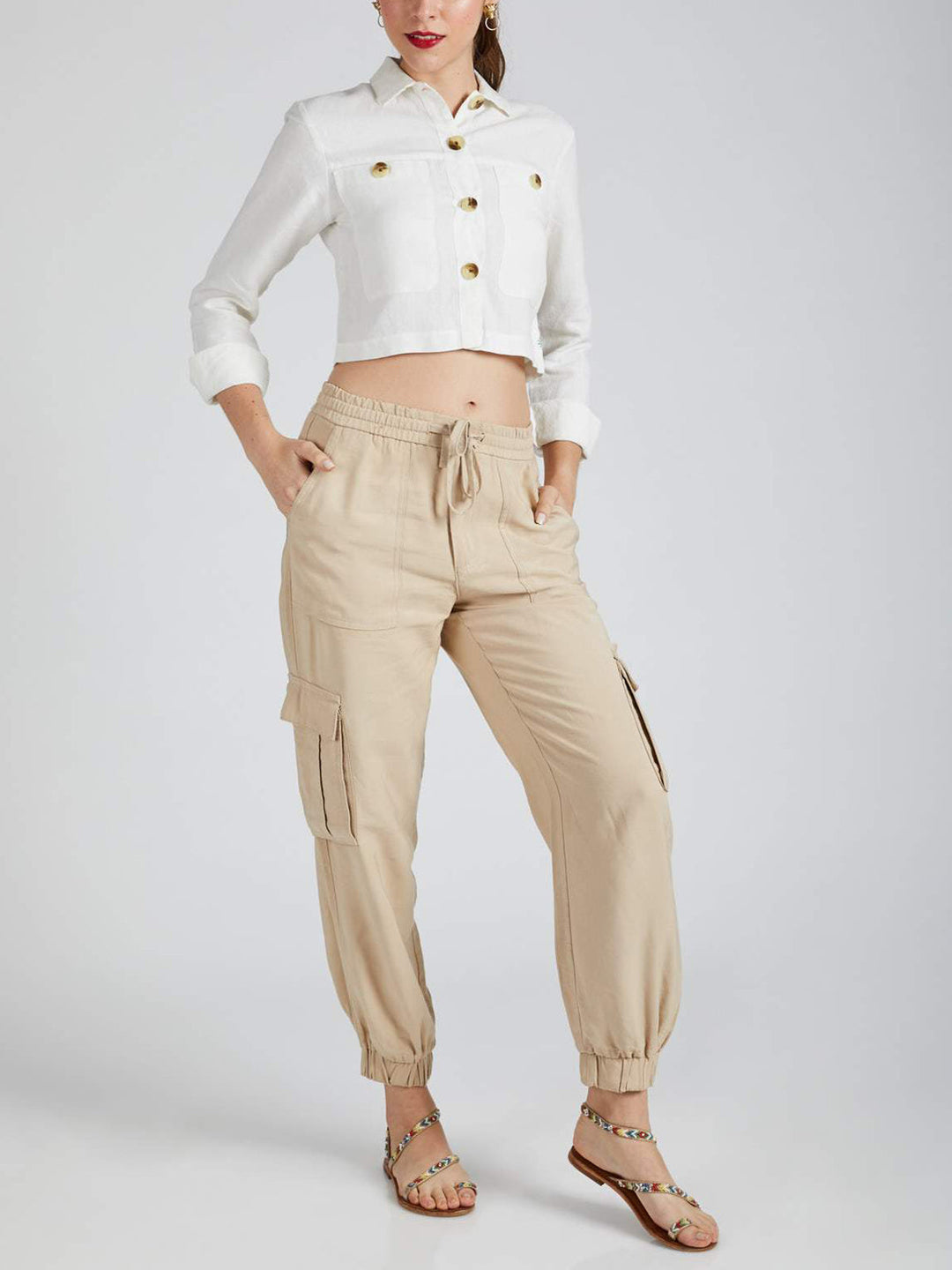 Nova Crop Shirt White B Label