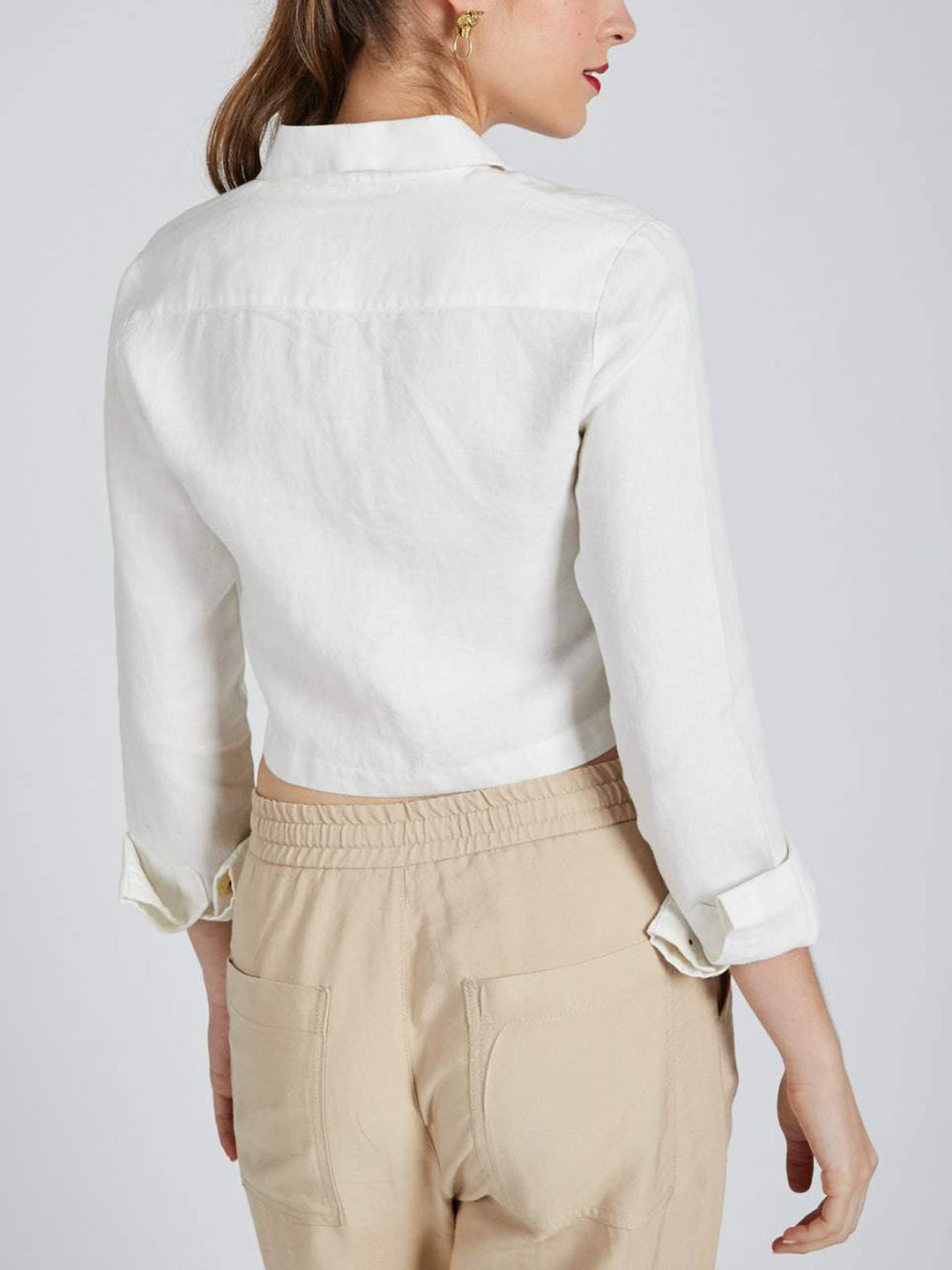 Nova Crop Shirt White B Label