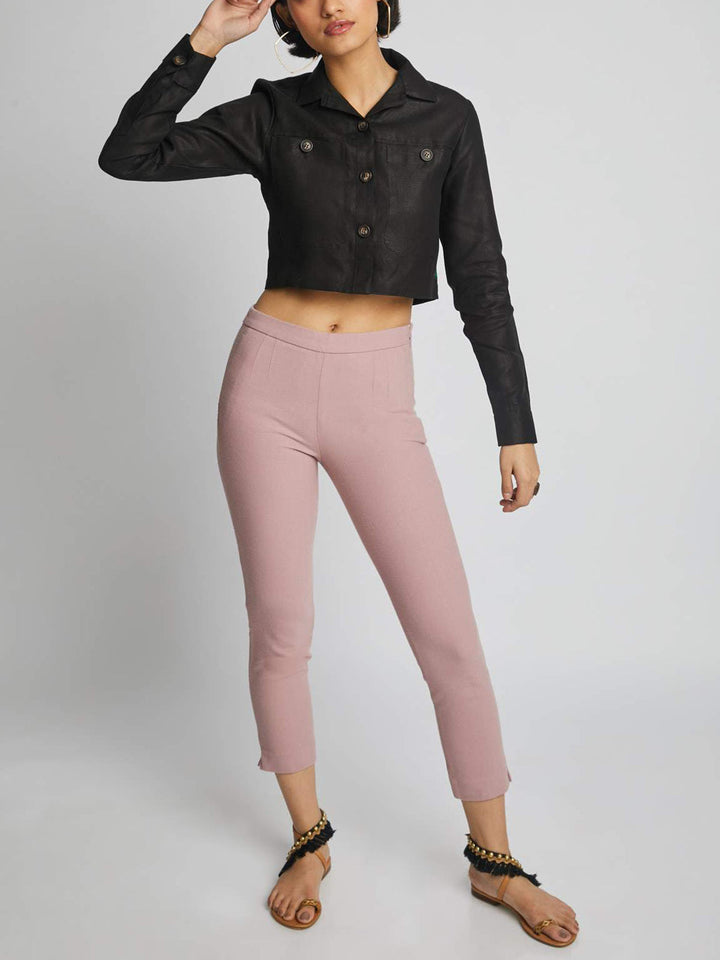 Nova Crop Shirt Black