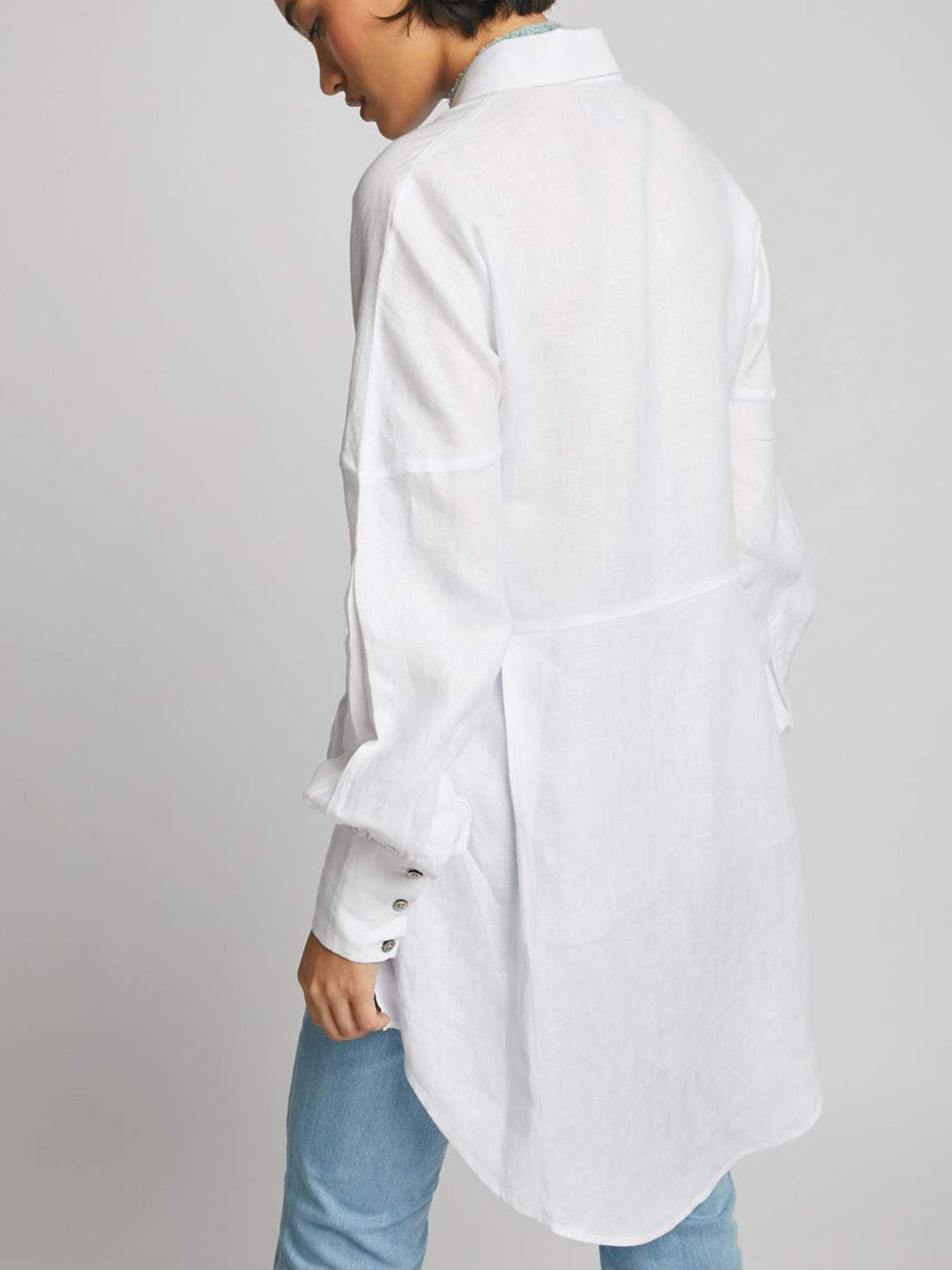 Morning Star Balloon Sleeve Shirt White B Label