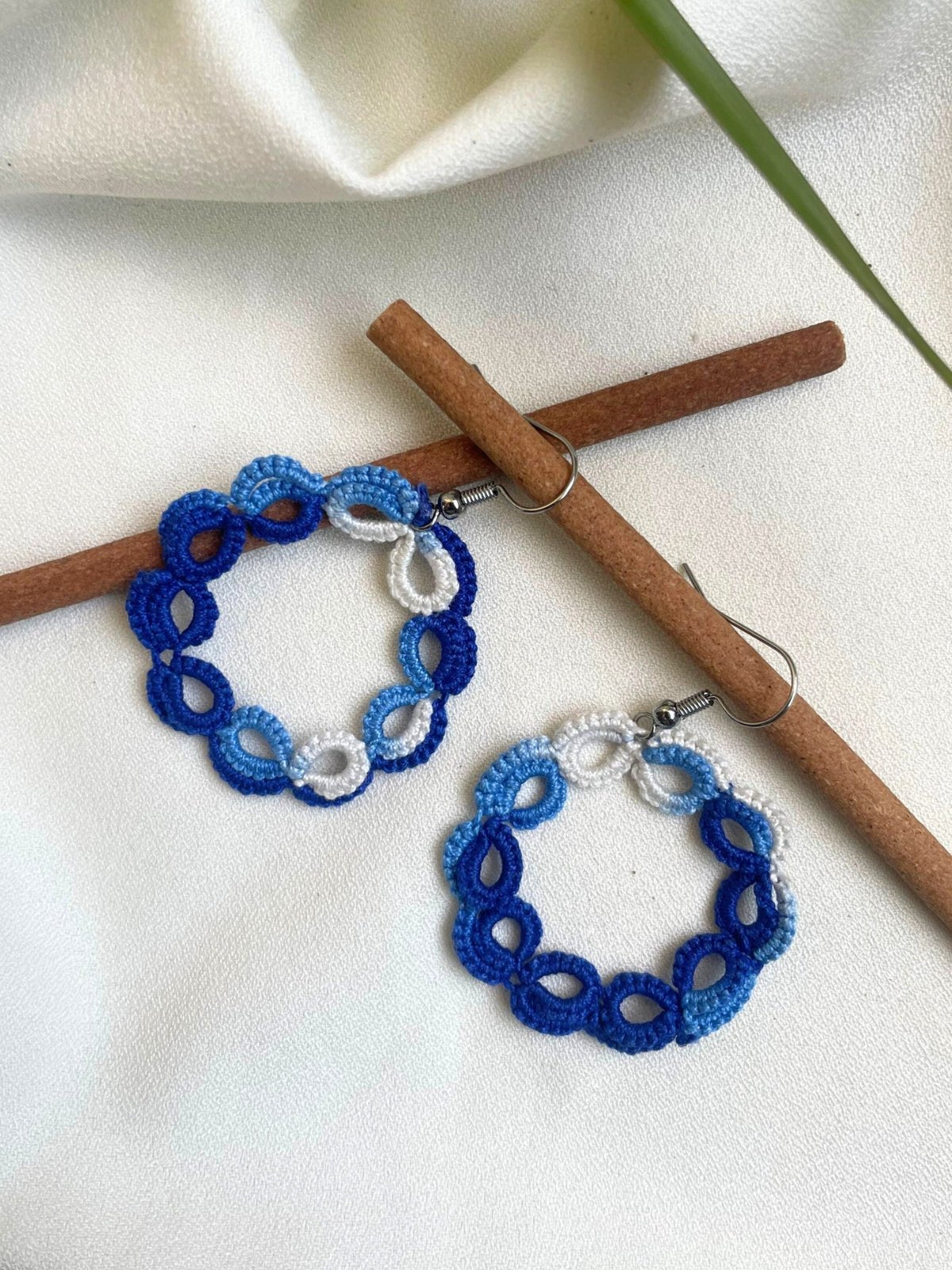 Dreamy Blue Circles Earrings