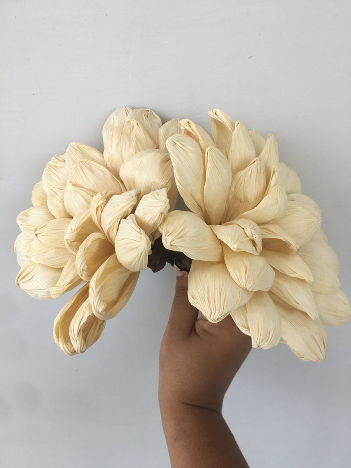 Corn Husk Flower | Set of 2