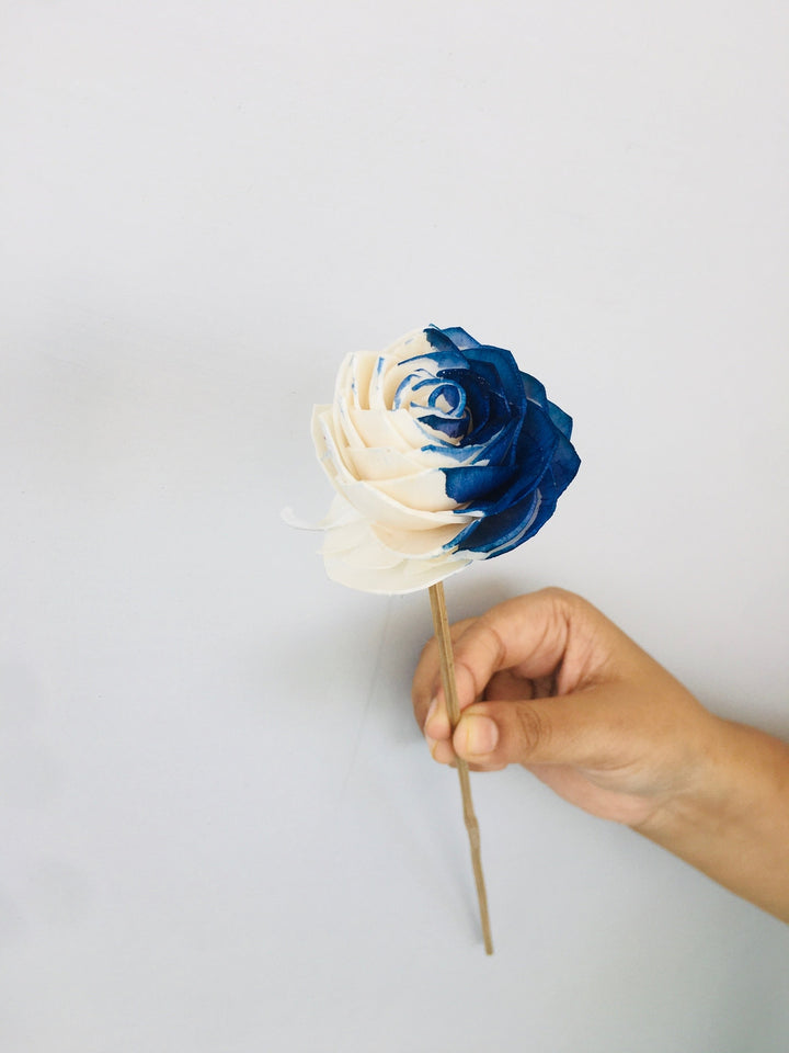 Midnight Blue Sola Flower | 5pcs