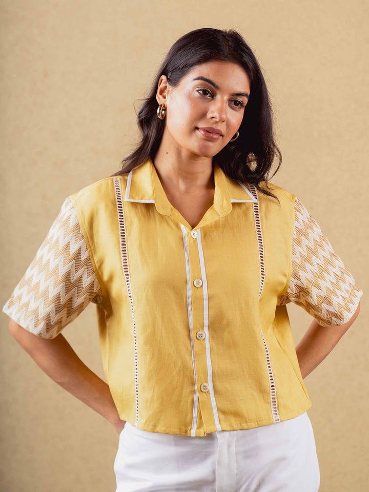 Golden Crop Shirt