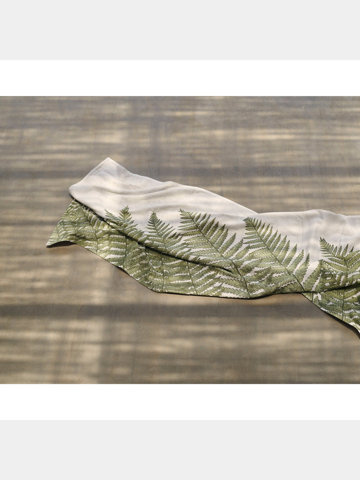 Fern Print |Cotton Bamboo | Hammam Terry | Bath Towel