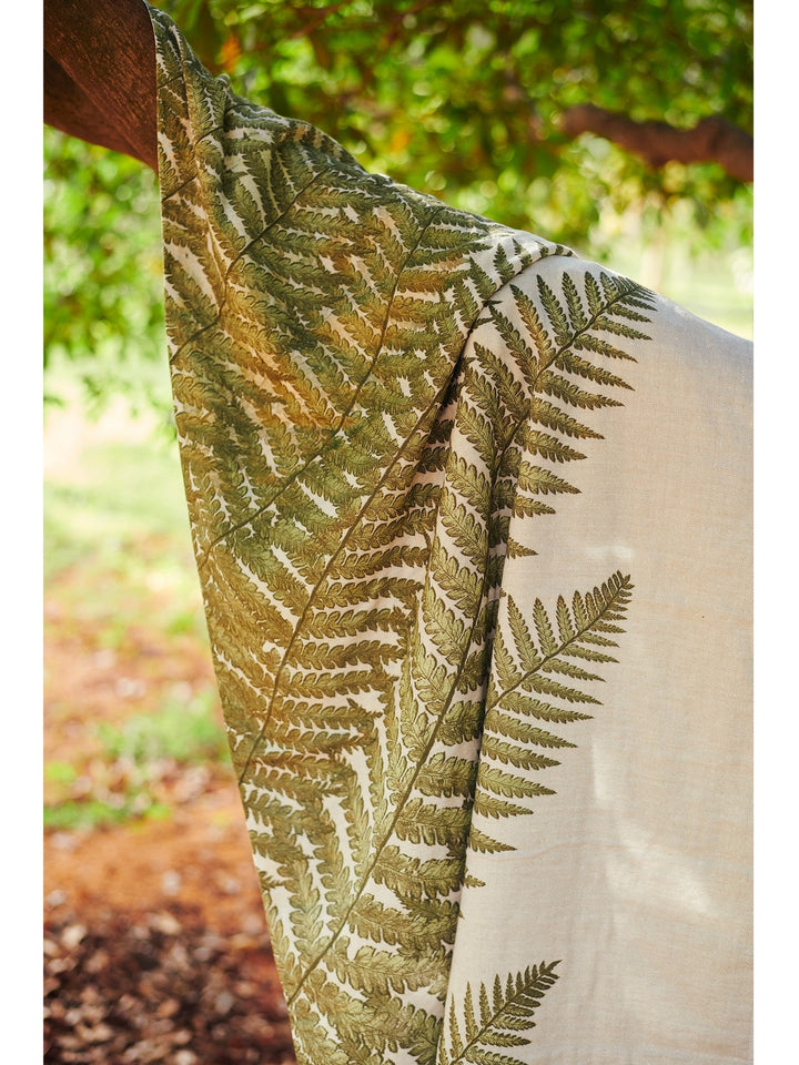 Fern Print |Cotton Bamboo | Hammam Terry | Bath Towel