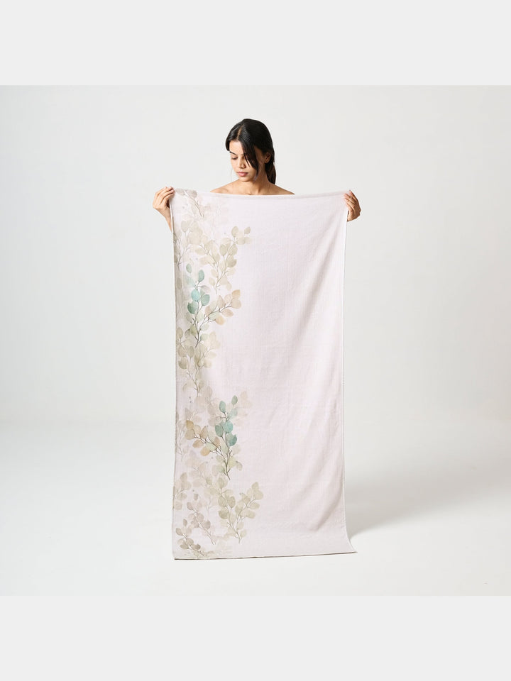 Autumn Print | Cotton Bamboo | Hammam Terry | Bath Towel