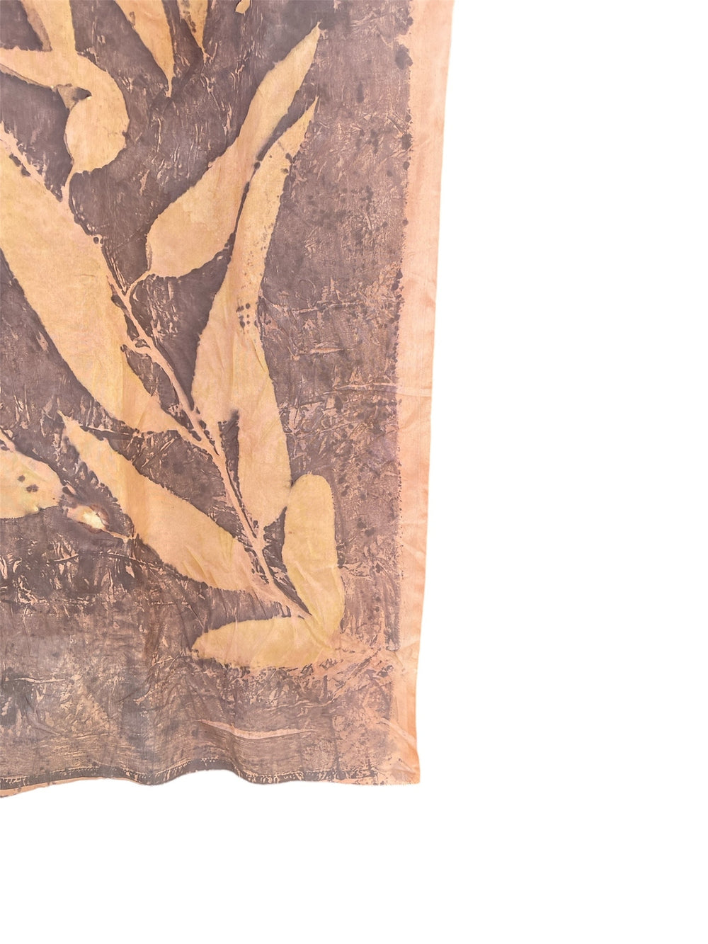 Earthy Hues: Eco-printed Silk Stole Ecoshi