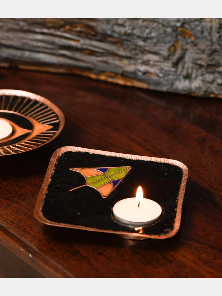 EkiBeki Handcrafted Tealight Holder Zhep (Set of 2) Ekibeki