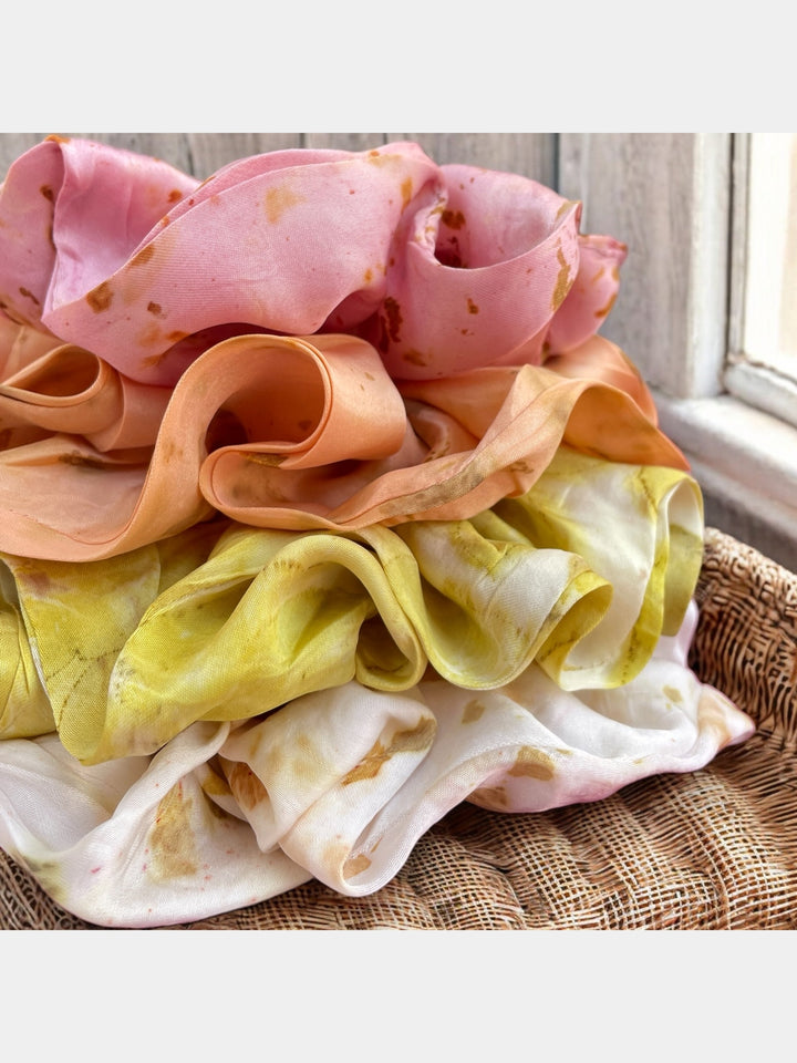 Eco-printed Scrunchies - Set of 4 Ecoshi