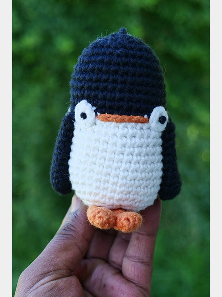 Penguin White Black Orange Set of 2