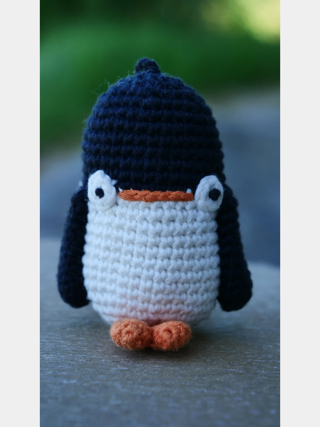 Penguin White Black Orange Set of 2