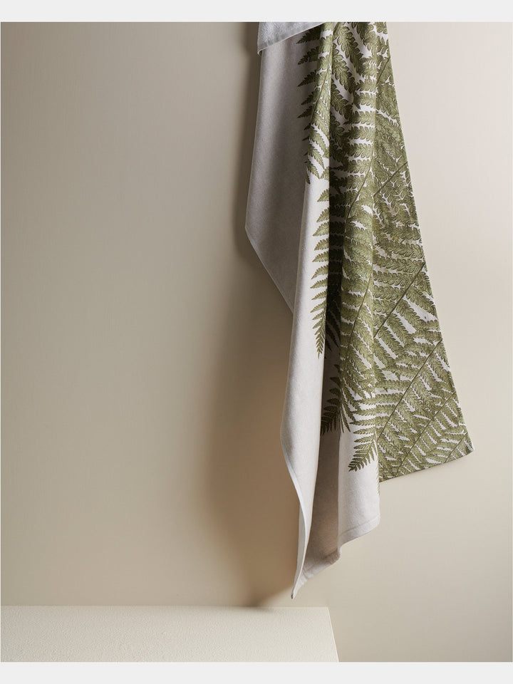 Fern Print |Cotton Bamboo | Hammam Terry | Bath Towel