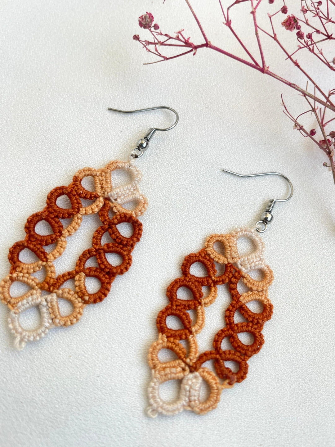 Cinnamon Spice Earrings Knots to Node