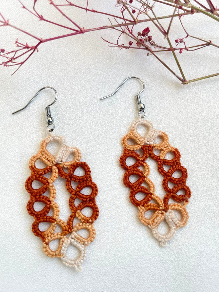 Cinnamon Spice Earrings Knots to Node