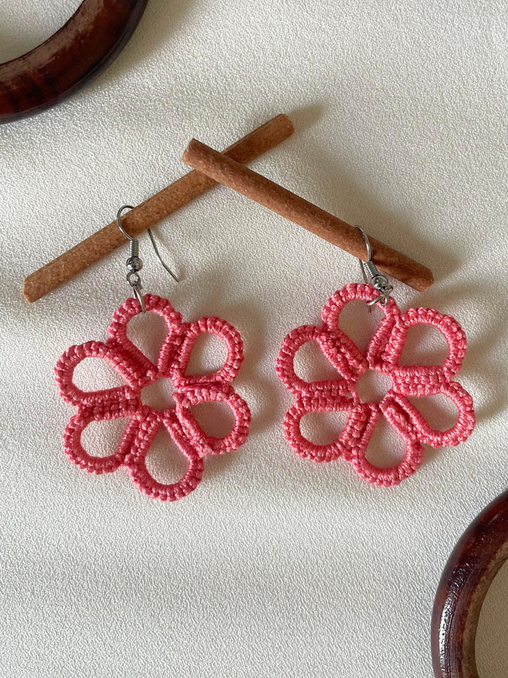 Brink Pink Earrings Knots to Node