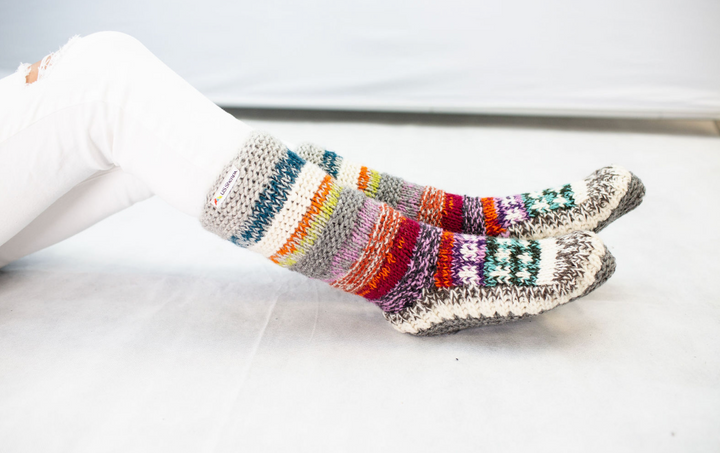 Sherpa Socks | Rainbow