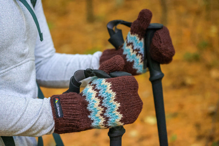 Yeti Mitten | charcoal grey/mustard XS