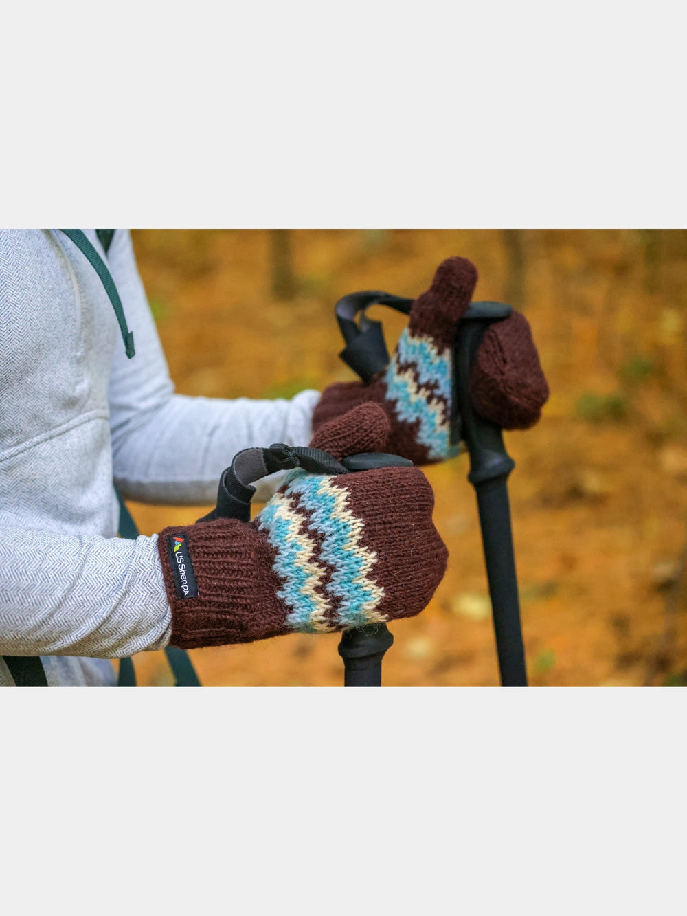 Yeti Mitten | charcoal grey/mustard US Sherpa