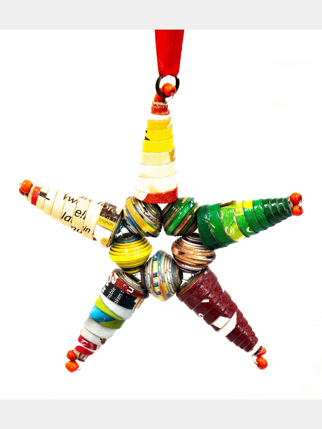 Paper Mache Star Ornament from Haiti, PACK OF 3 Global Crafts