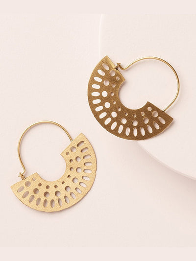 JewelryAbhaya Cutout Gold Hoop EarringsMatr Boomie