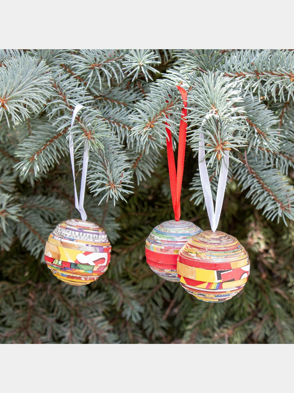 Paper Mache Ball Ornament from Haiti, PACK OF 3 Global Crafts