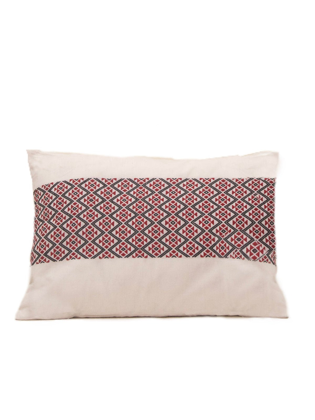 Bed & LivingAhom Handwoven Cotton Cushion Cover with Tribal MotifDeco TalkFlourish Planet