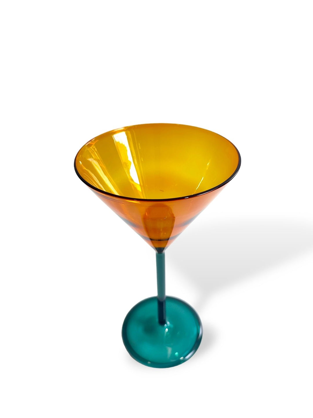 Table & DiningAmber Duotone Martini Glasses - Set of 2Six Brothers Glass ArtistFlourish Planet