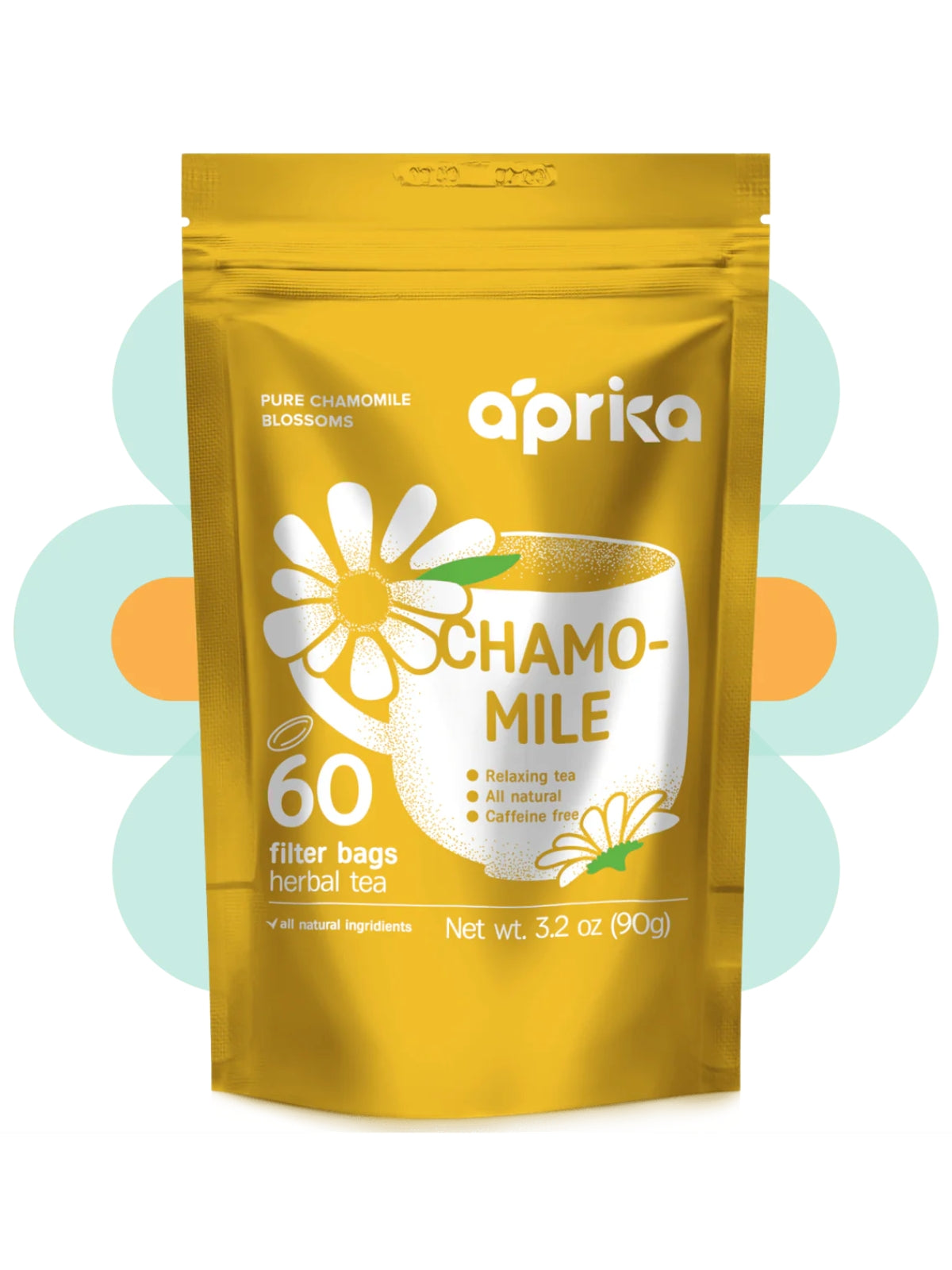 100% Pure Chamomile Herbal Tea, 60 bags