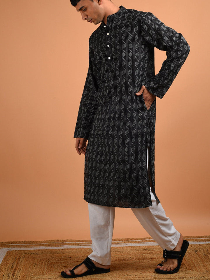 Shirts & T - shirtsArsh Cotton Kurta BlackKalp