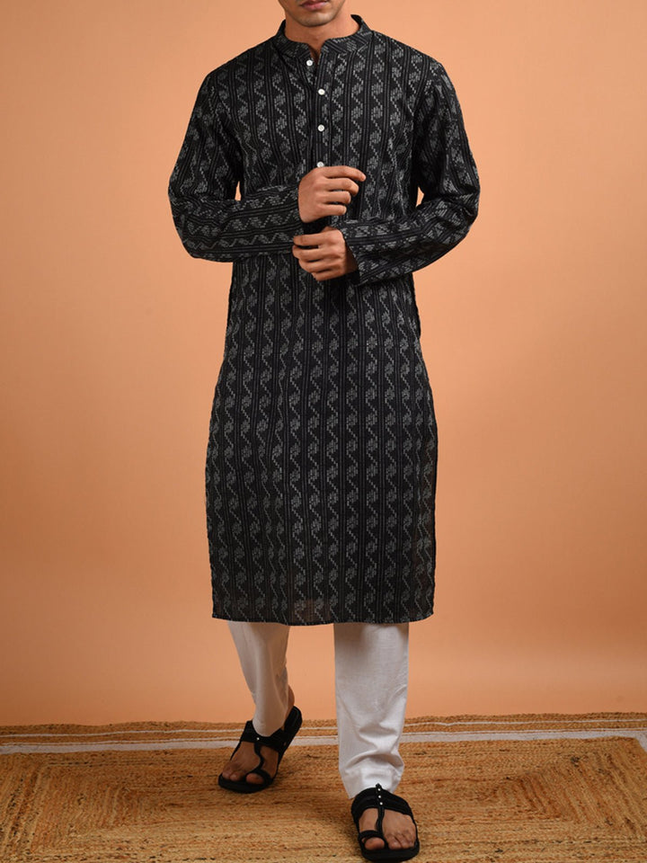 Shirts & T - shirtsArsh Cotton Kurta BlackKalp