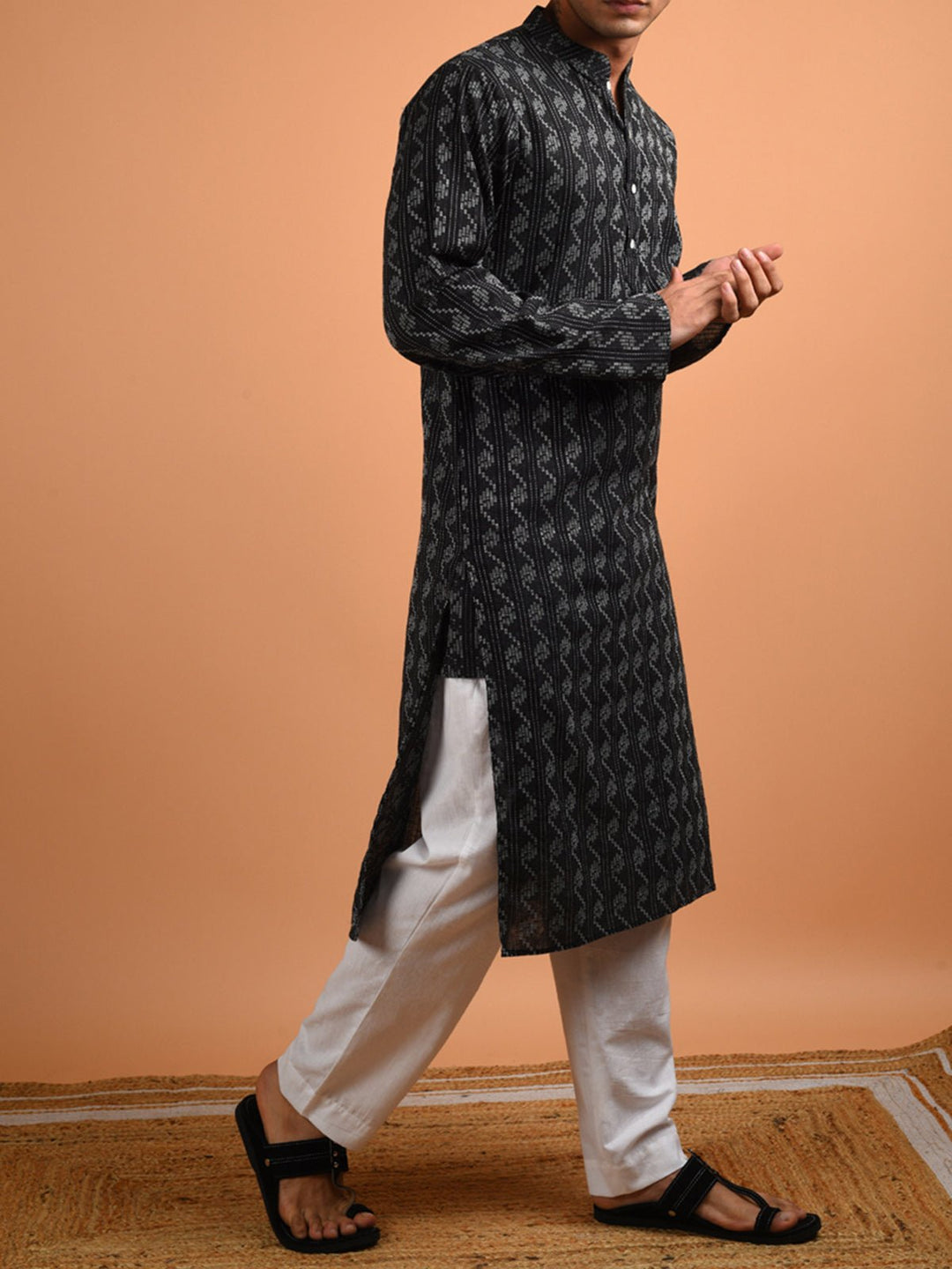 Shirts & T - shirtsArsh Cotton Kurta BlackKalp