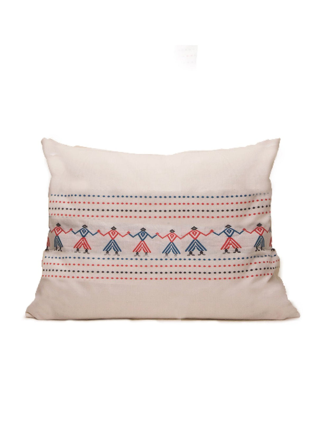 Bed & LivingAsomiya Handwoven Cotton Cushion Cover with all - over Tribal MotifDeco TalkFlourish Planet