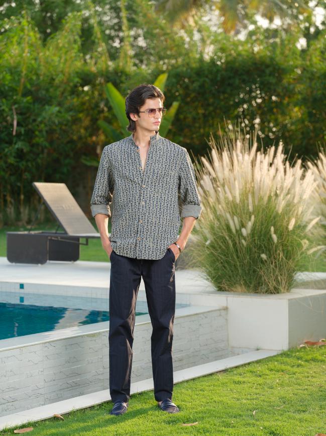 Shirts & T-shirtsAvyakta - Block Printed Shirt | Organic & Sustainable FashionVasudhaa VastrramFlourish Planet