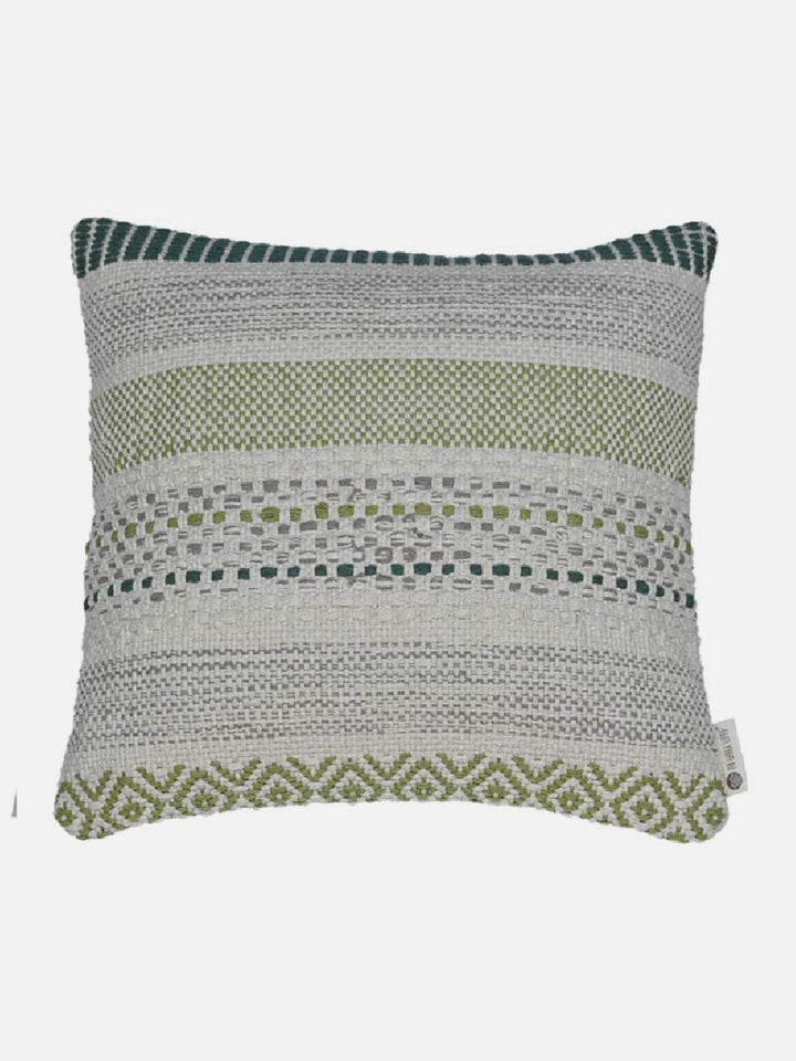 Bed and LivingBack To Nature Melange Ensemble Cushion Cover Green And Off WhiteThe Greige Warp