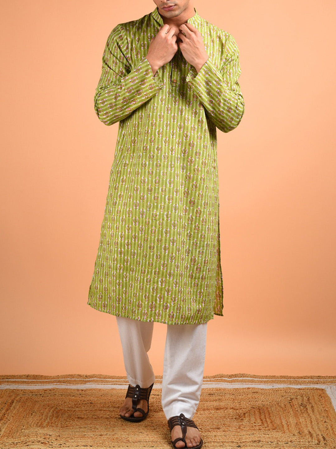 Shirts & T - shirtsBagh Men's Kurta GreenKalp