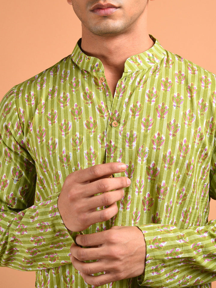 Shirts & T - shirtsBagh Men's Kurta GreenKalp