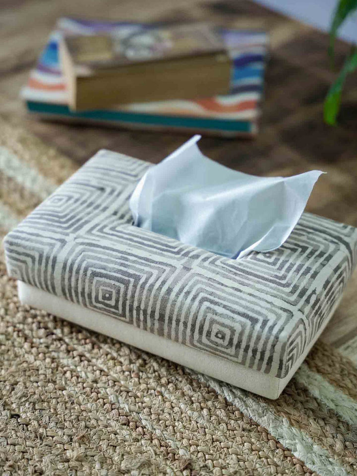 Table and DiningBagru Hand Woven Tissue BoxHome Yarn