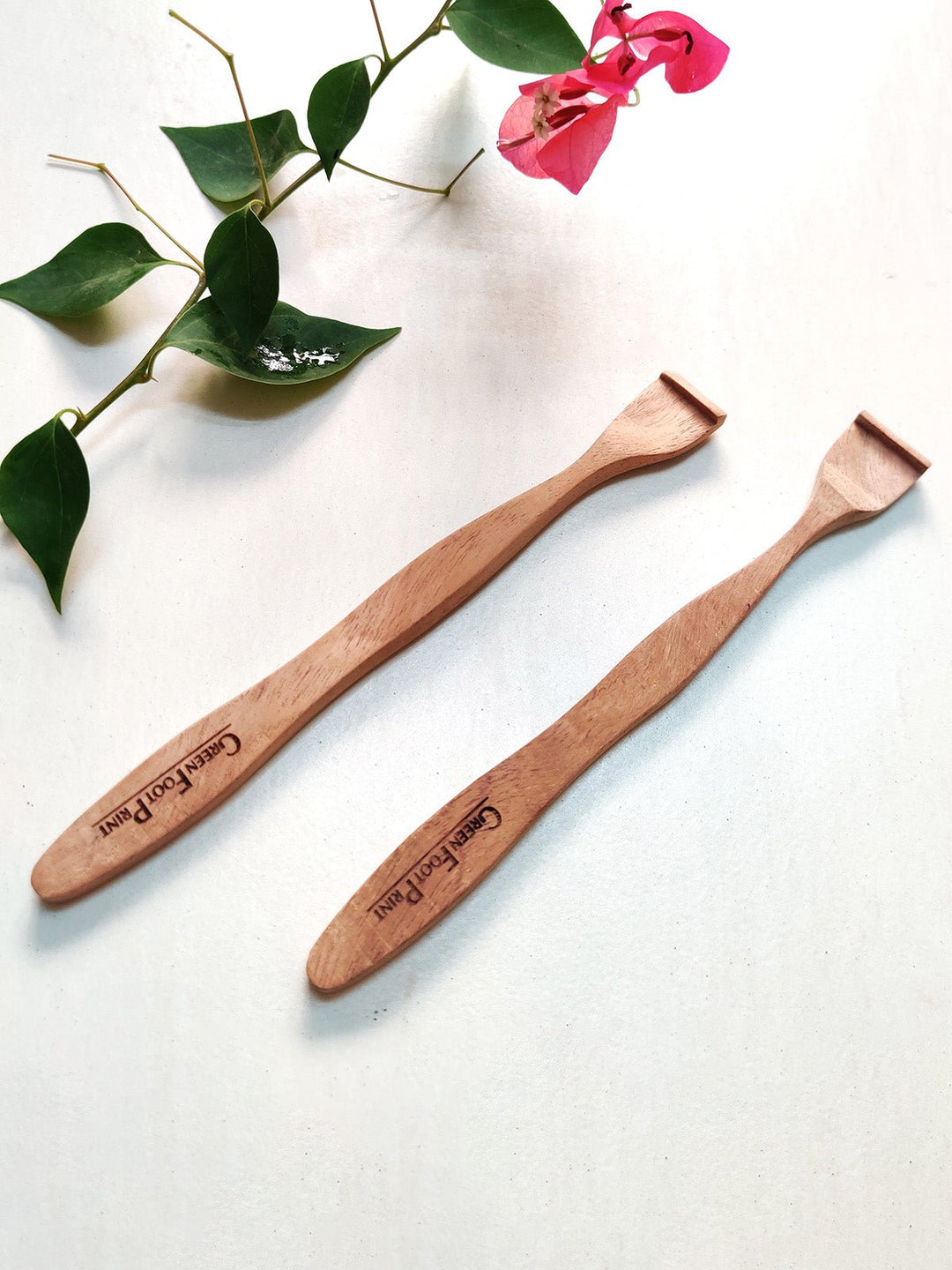 Personal CareBamboo Toothbrush & Neem Wood Tongue Cleaner-Pack Of 4GreenFootPrint